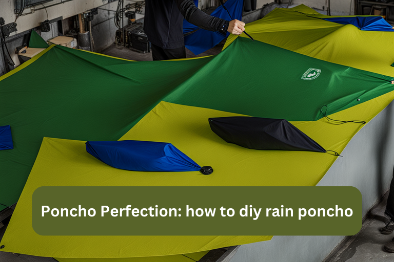 how to diy rain poncho