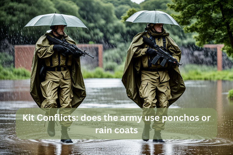 does the army use ponchos or rain coats
