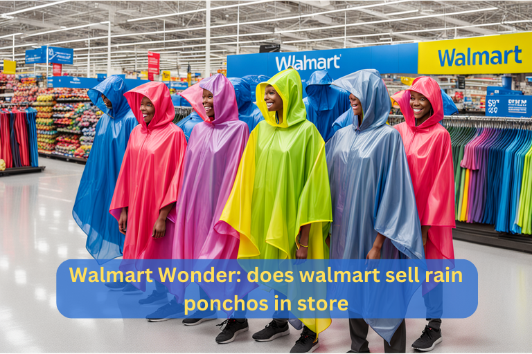 does walmart sell rain ponchos in store