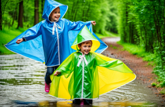 how to make children rain poncho