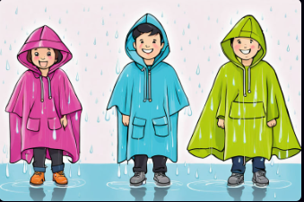 poncho and raincoat the same