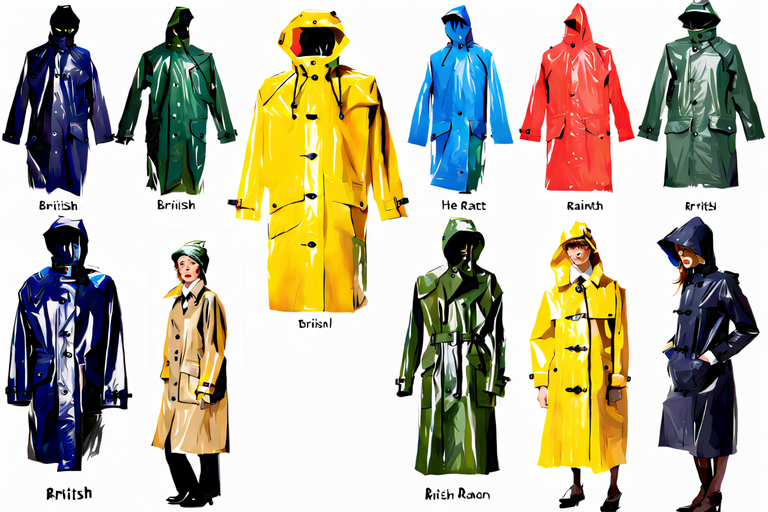 a British raincoat